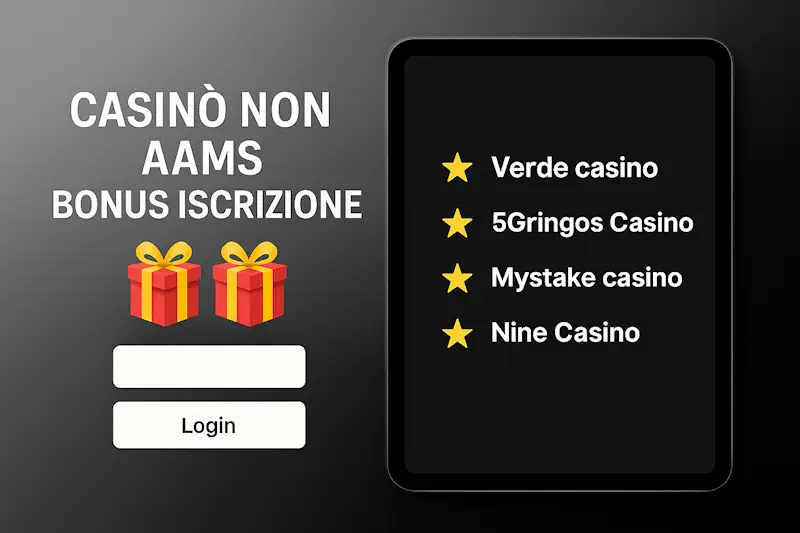 Casinò non aams bonus iscrizione